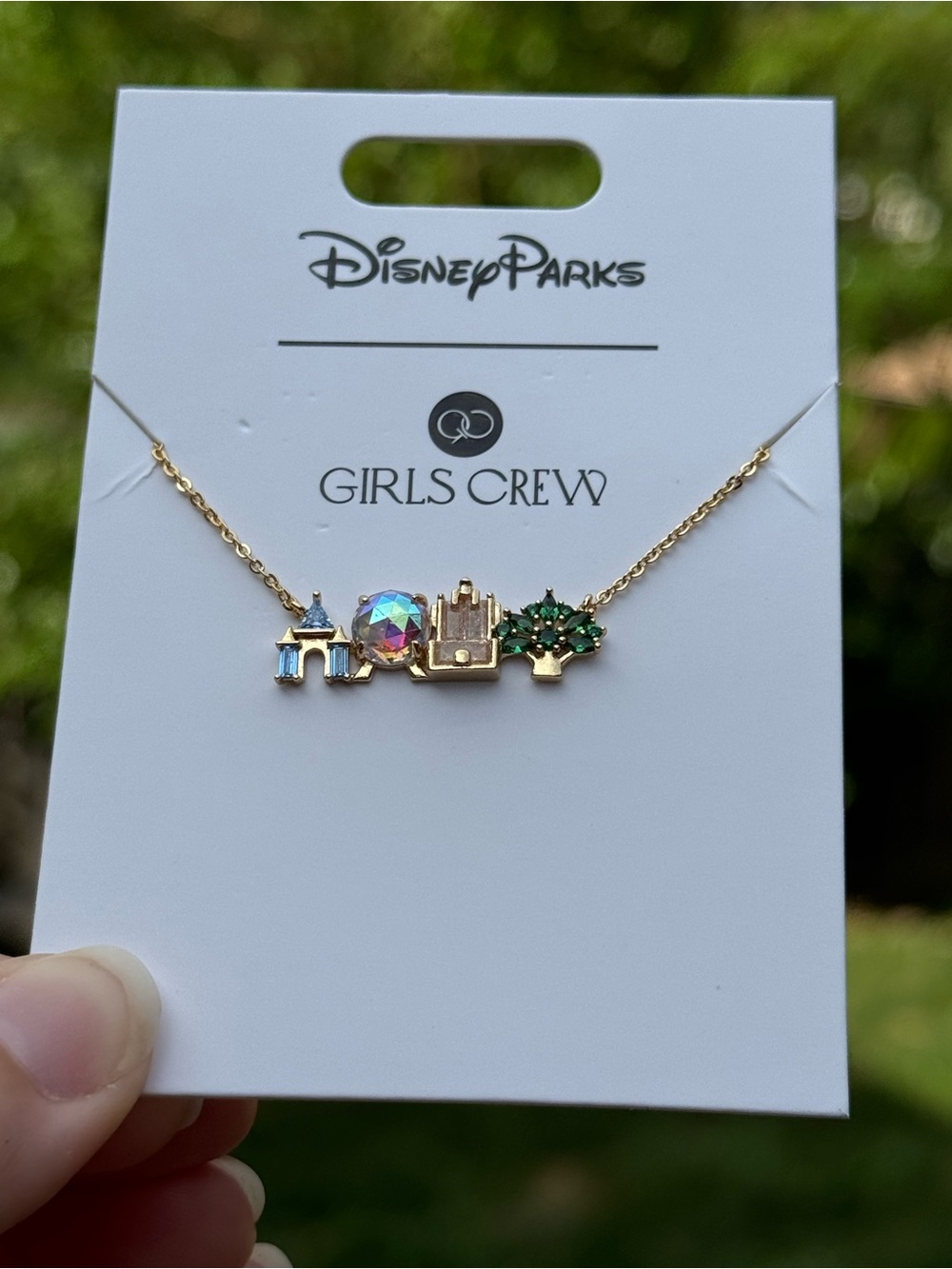 Disney Parks X Girls Crew 4 Park Icon Necklace
